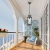 Vynxaria Outdoor Pendant Lights for Porch Black Exterior Chandelier for Gazebo Modern Outside Hanging Lanterns - 4 of 4