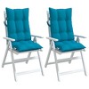 vidaXL Highback Chair Cushion Set of 2 Light blue - 4 of 4