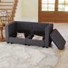 Belffin Corduroy Loveseat, Luxury Modular Love Seat with Storage, Modern Couch for Living Room - 4 of 4
