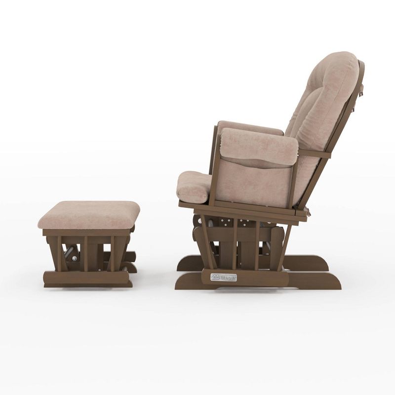 Child Craft Tranquil Glider and Ottoman - Cocoa Bean, 5 of 9