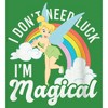 Women's Peter Pan St. Patrick's Day Tinkerbell I Don't Need Luck I'm Magical Racerback Tank Top - 2 of 4