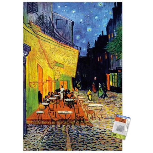 The Starry Night by Vincent van Gogh Wall Poster, store 22.375