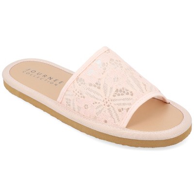 Journee Collection Womens Eniola Slide Flat Sandals