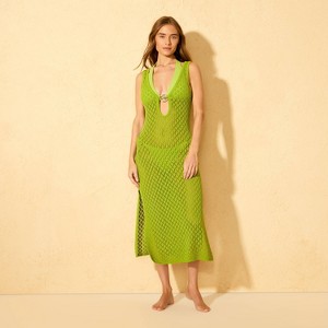 Women's Crochet Ring Front Midi Dress Cover Up - Shade & Shore™ - 1 of 4