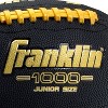 Franklin Sports Junior 1000 Youth Football with Air Pump - Black/Gold - 2 of 4