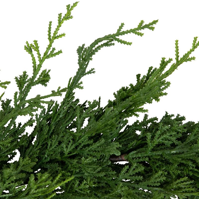 Northlight Real Touch™️ Soft Cedar Artificial Christmas Garland - 6' x 7" - Unlit, 5 of 11