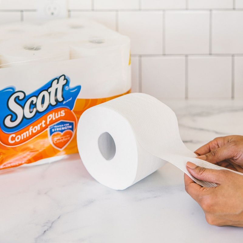 Scott ComfortPlus Septic-Safe 1-Ply Toilet Paper, 3 of 14