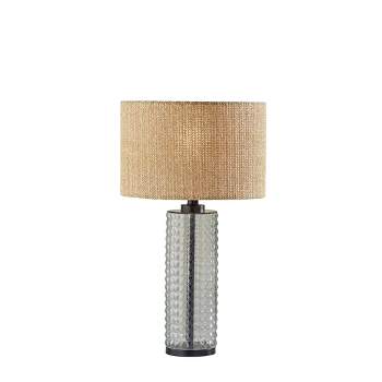 Delilah Glass Table Lamp Black/Clear - Adesso