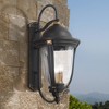 Minka Lavery Vintage Outdoor Wall Light Fixture Sand Coal 33" Clear Seedy Glass for Post Exterior Barn Deck House Porch Yard Patio - 2 of 3