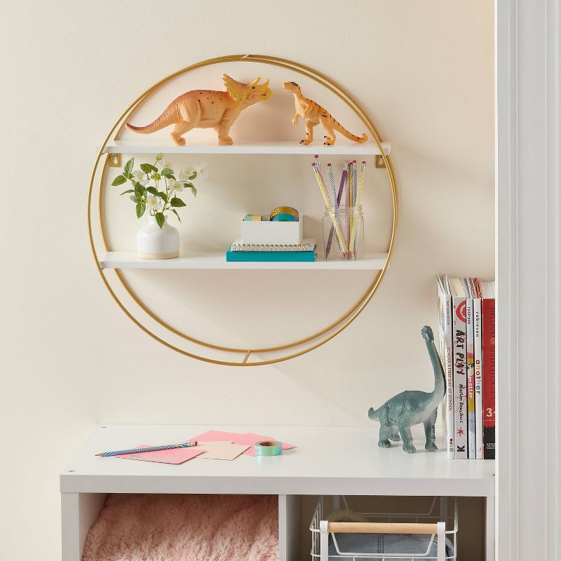 Kids&#39; Round Shelf with Gold Wire - Pillowfort&#8482;, 3 of 10