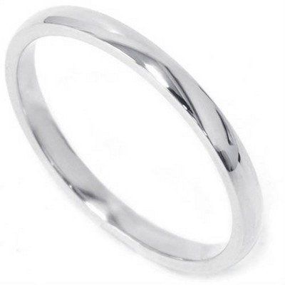 Pompeii3 2MM 14K Gold Wedding Band (White/Yellow/Rose)