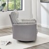 Lyngins Modern Upholstered Manual Recliner Sofa Swivel Chair with Adjustable Footrest,Accent Glider Chair for Living Room,Office - 2 of 4