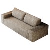 Dronkon 63in Deluxe 2 seat Oversized Upholstered Loveseat,No Assembly Deep Seat,Camel - 2 of 4