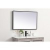 Elegant Lighting Pier 24x36 inch LED mirror with adjustable color temperature 3000K/4200K/6400K in black - 4 of 4