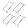 Unique Bargains Office Home Metal Organizer Binder Documents Clips Paper Fasteners 50 Pcs - 3 of 4