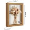 Americanflat 8x10 Shadow Box Frame in Oak with Soft Linen Back - Composite Wood with Polished Glass for Wall and Tabletop - 2 of 4
