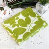 Slickblue Japanese Green Leaves Coral Fleece Throw Blanket, 26"x39.8", Soft and Cozy, Bright Kids-Friendly Design - 2 of 3