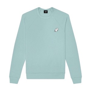 Dalix Ghost Embroidered Crewneck Long Sleeve Sweatshirt Fleece Men - 1 of 4