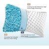 PDTEND  Cooling Gel Memory Foam Pillows – Set of 2, Medium Firm, Washable Smooth Cover - 3 of 4