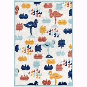 Unique Loom    Belize Outdoor Moho Area Rug - 1 of 4