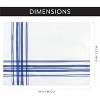 AuldHome Design Ticking Stripe Placemats, 4pk; Rustic Farmhouse Style Flour Sack Fabric Place Setting - 3 of 4