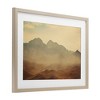 Stupell Industries Hazy Desert Mountain Framed Print Under Glass Art, Brown, 23" x 17" - 2 of 4