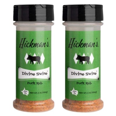 Fat Boy Hickman's BBQ 4 oz Divine Swine Pork Rub - Pack of 2