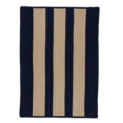 Colonial Mills Boat House - Navy 4 Ft square Square Rug Indoor/Outdoor 100% Polypropylene