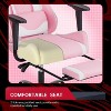 FDW PC Gaming Chair Desk Chair Office Chair Executive High Back PU Leather Racing Computer Chair with Lumbar Support Footrest - 4 of 4