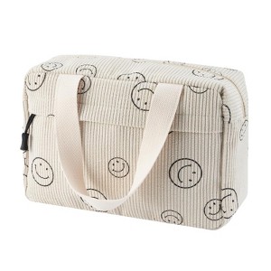 Generic Large Makeup Bags Corduroy Cosmetic Bags Portable Makeup Travel Toiletry Bags - 1 of 4