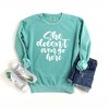 Simply Sage Market Women's  Garment Dyed Graphic Sweatshirt She Doesn't Even Go Here - 3 of 3