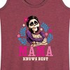 Women's Disney Imelda Mama Knows Best Graphic Racerback Tank - Heather Burgundy - Small - 2 of 4