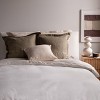 100% French Linen Flanged Euro Sham 26" x 26" | BOKSER HOME - 3 of 4