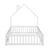 YOOCOZZ Full Size House-Shaped Headboard Floor Bed with Fence - 3 of 4
