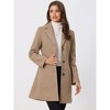 INSPIRE CHIC Women's Single Breasted Notched Lapel Long Winter Coats - 2 of 4