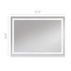 GDFStudio Hira Modern Metal Rectangular Bathroom Vanity Mirror with 3 Lighting Modes - 3 of 4