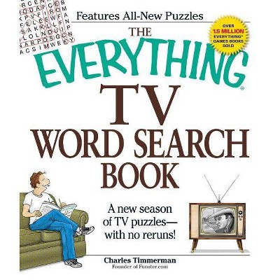 The Everything TV Word Search Book - (Everything(r)) by  Charles Timmerman (Paperback)