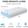 JUJABU Memory Foam Pillow for Sleeping, Adjustable layering, Breathable and Soft - 3 of 4