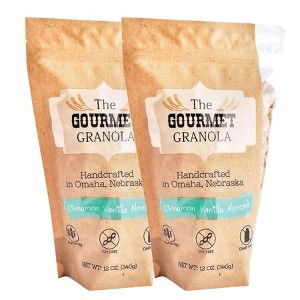 The Gourmet Granola 12 oz Cinnamon Vanilla Almond Granola Gluten, Dairy, and Soy Free - Pack of 2 - 1 of 4