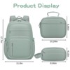 School Backpack  Travel Backpack with Lunch Box Teen School Bag College Bookbag - 4 of 4