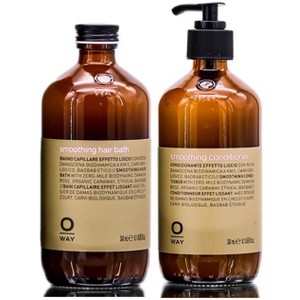Oway Smoothing Hair Bath Shampoo & Smoothing Conditioner (8 oz DUO SET) For Straight, Strong Healthy Hair - 1 of 3