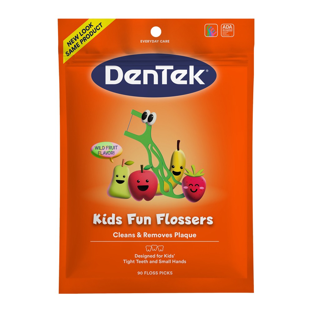 Photos - Toothpaste / Mouthwash DenTek Kids Fun Flossers Floss Picks for Kids - 90ct 
