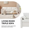 Modern 3-Seater Sofa 77" Chenille Couch Sofa with Cushions,Deep Seat Sofa for Living Room Apartment-Tanpinhause - 4 of 4