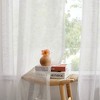 Deconovo Embroidered Sheer Curtains Light Filtering Leaf Design Grommet Panels - 4 of 4