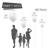 partywoo balloons 4 sizes 85 pcs-white - 2 of 4