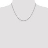 Black Bow Jewelry 1.1mm 14k White Gold Round Box Chain Necklace - 2 of 4