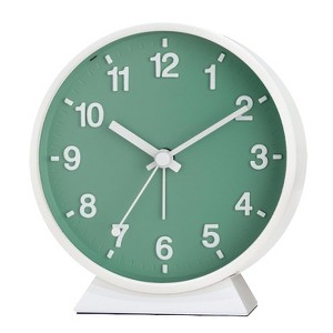 Aoibox Analog Alarm Clock, Super Silent Non Ticking Small Clock with Manual Light, Snooze, Old Fashioned Style Ideal Decor for Bedroom, Bedside, Desk - 1 of 4