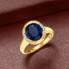 Ross-Simons 4.50 Carat African Sapphire Ring With Diamond Accents in 14kt Yellow Gold - 4 of 4