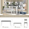 YOOCOZZ  6-Piece Dining Set with Table, Chairs & Bench - 3 of 4
