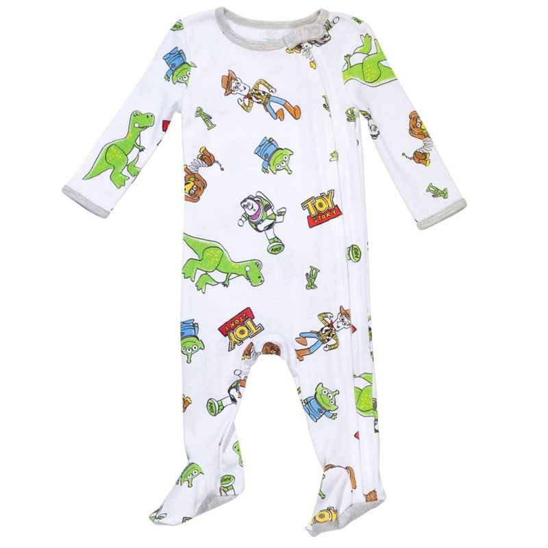 Disney Winnie the Pooh Lion King Monsters Inc. Pixar Toy Story Baby 2 Pack Sleep N' Play Coveralls Newborn to Toddler, 3 of 8